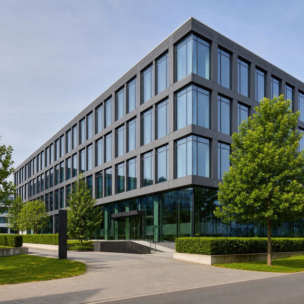 Bürogebäude Ein Bild zum Thema Bürogebäude im Architektur Kontext