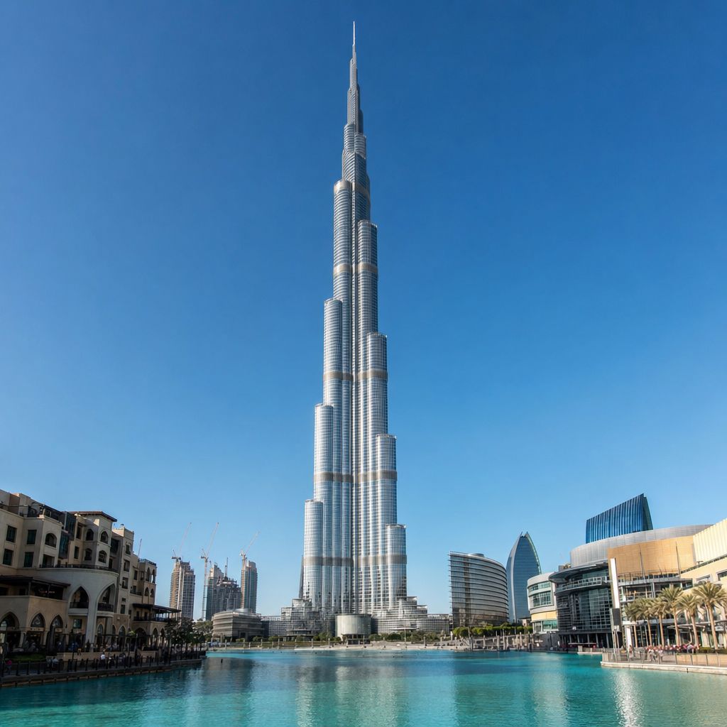 Ein Bild zum Thema Burj Khalifa，Vereinigte Arabische Emirate im Architektur Kontext