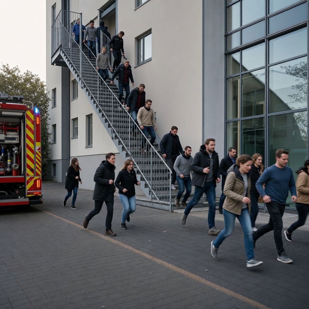 Ein Bild zum Thema Evakuierung im Architektur Kontext