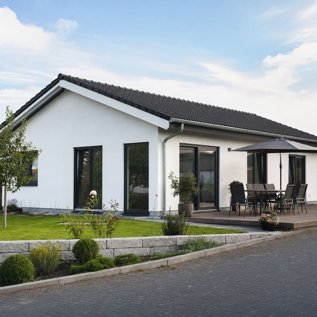 Ein Bild zum Thema Fertighaus im Architektur Kontext