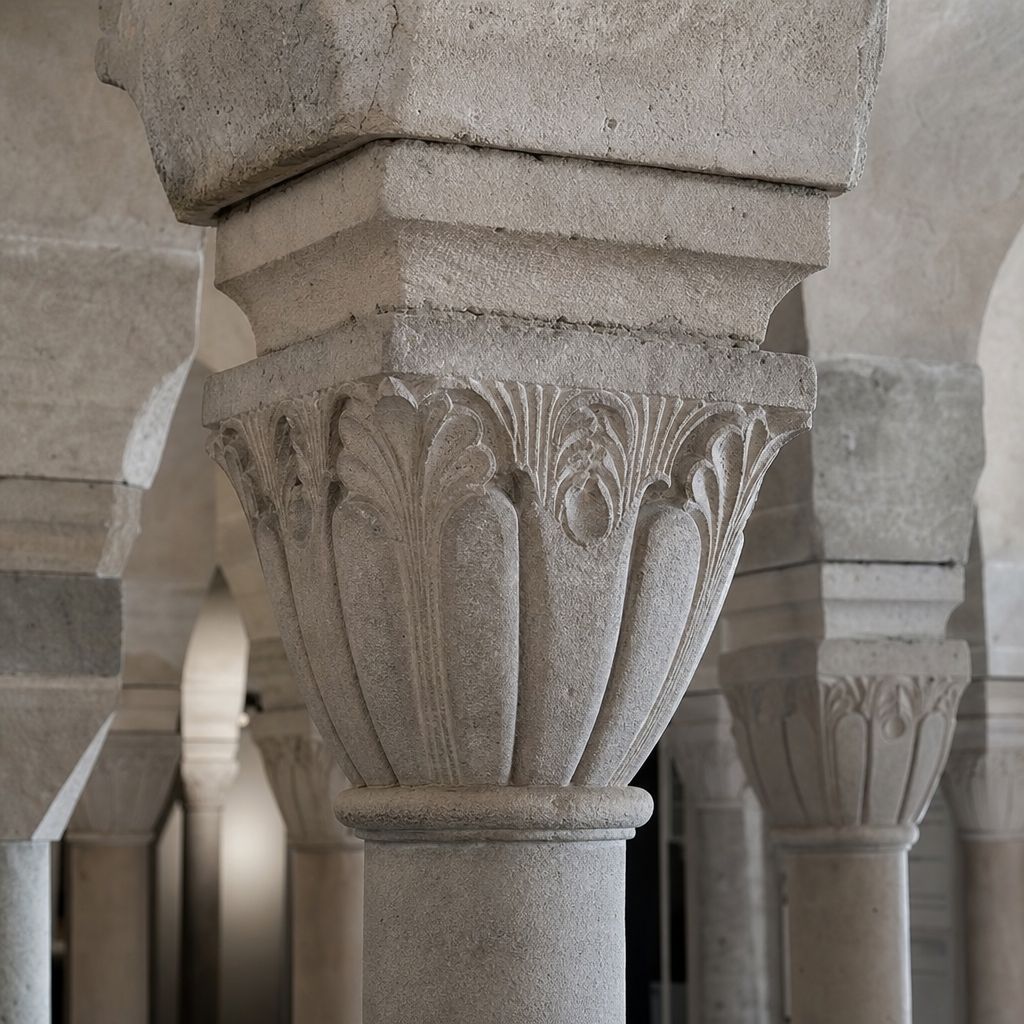 Kelchkapitell Ein Bild zum Thema Kelchkapitell im Architektur Kontext