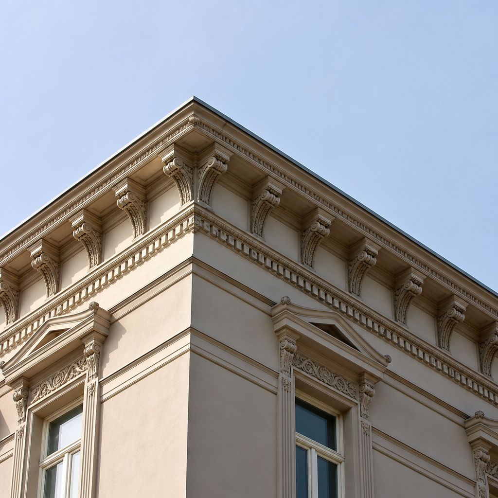 Kranzgesims Ein Bild zum Thema Kranzgesims im Architektur Kontext