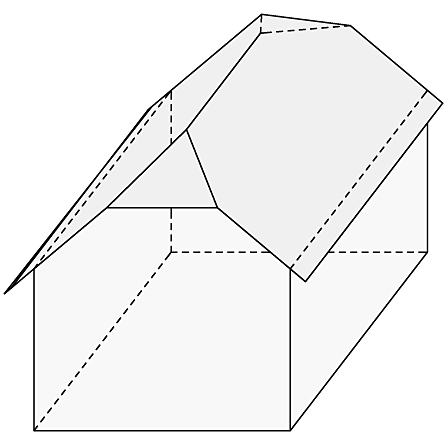 krüppelwalmdach, dachform